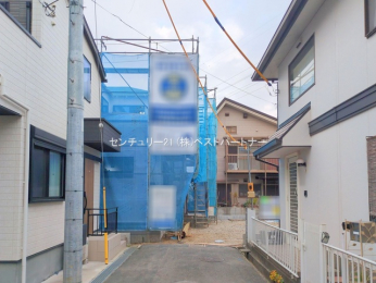 �O�ʓ��H�܂ތ��n�ʐ^�@-