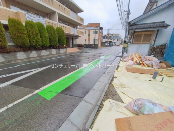 �O�ʓ��H�܂ތ��n�ʐ^�@-