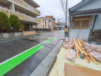 �O�ʓ��H�܂ތ��n�ʐ^�@-