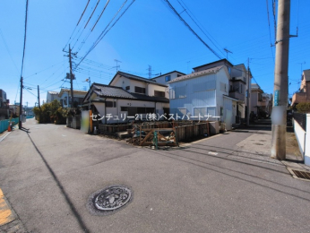 �O�ʓ��H�܂ތ��n�ʐ^�@-