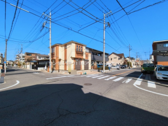 �O�ʓ��H�܂ތ��n�ʐ^�@-