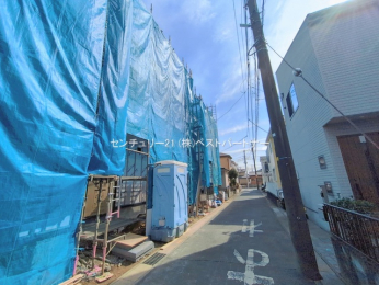 �O�ʓ��H�܂ތ��n�ʐ^�@-