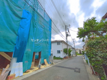 �O�ʓ��H�܂ތ��n�ʐ^�@-